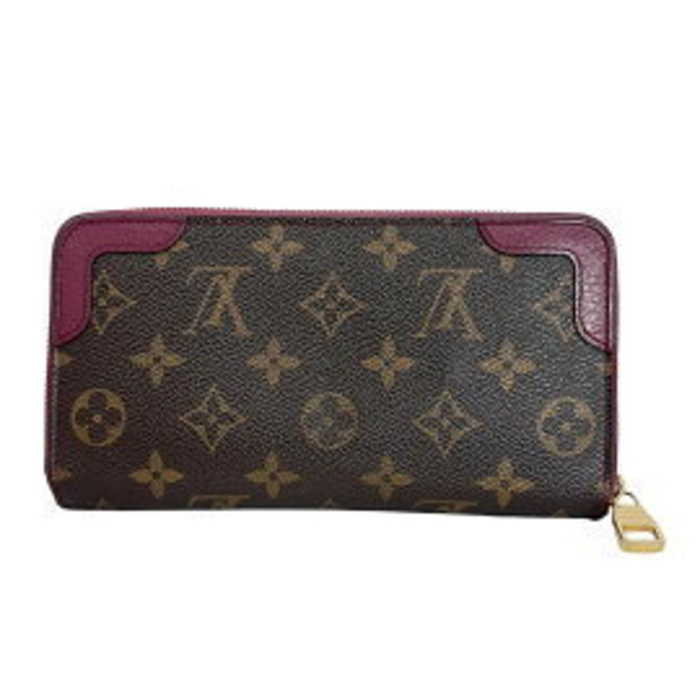 Louis Vuitton Long Leather Wallet Aurore Zippy Retiro